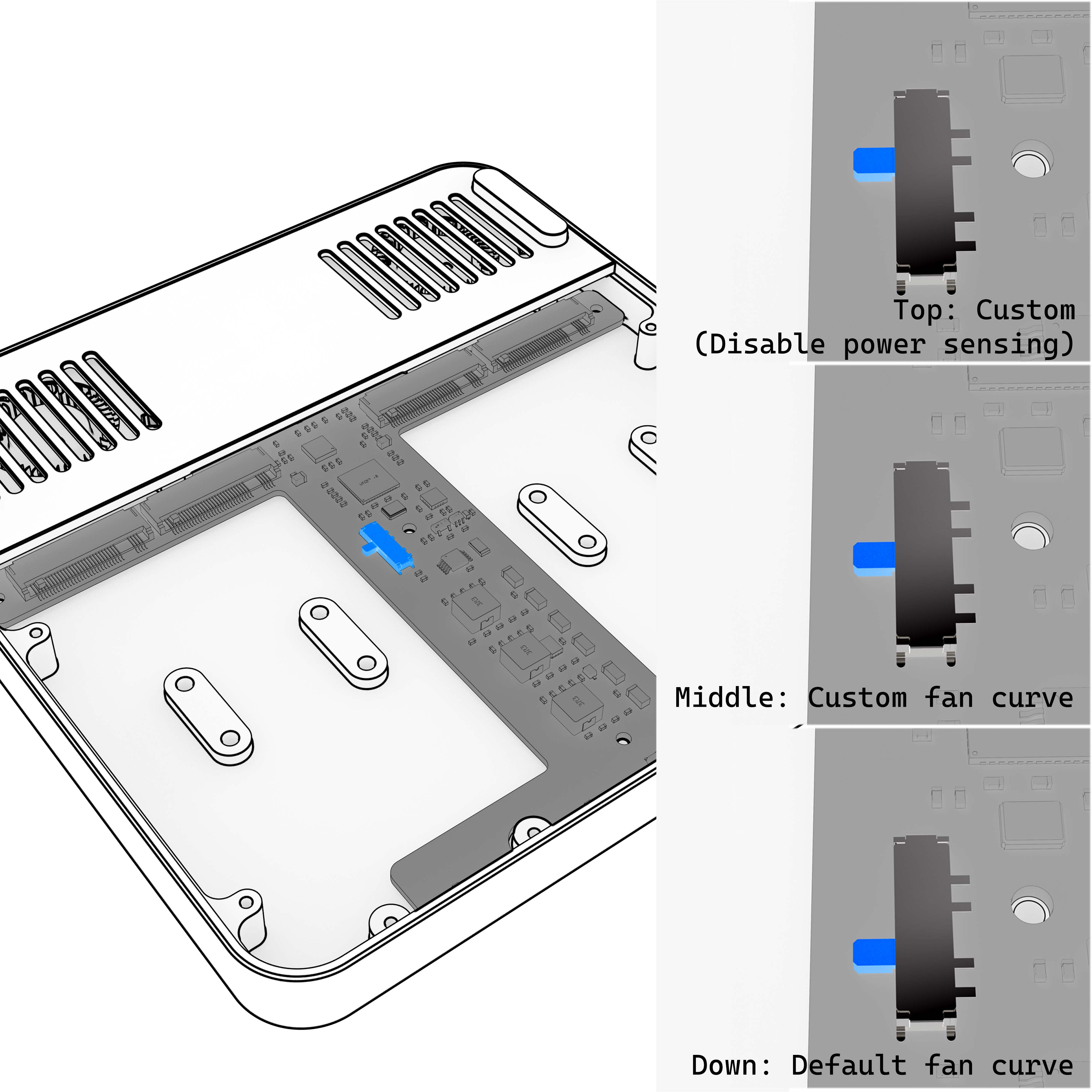 DIP switch positions